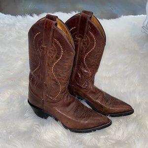 Justin Cowboy Boots 5.5 brown leather